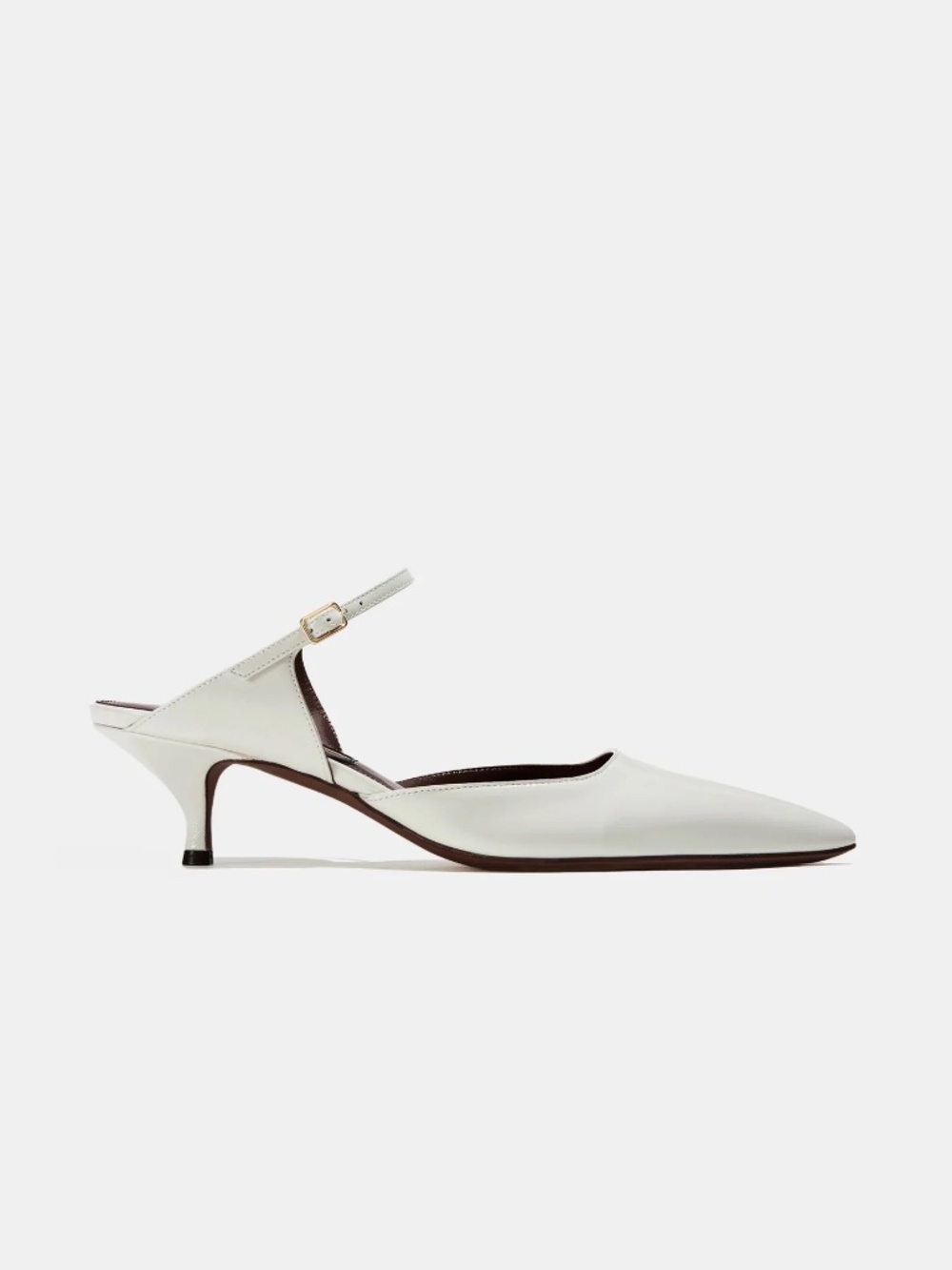 Emme Parson Isabel in Ivory Calfskin 36.5